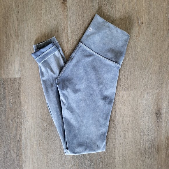 lululemon athletica Pants - Lululemon Leggings Blue/ Gray Size 4